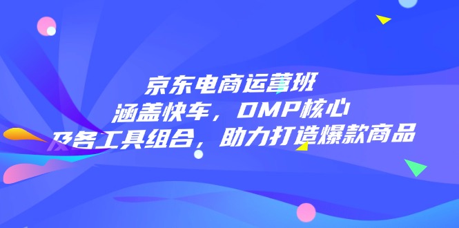 京东电商运营班：涵盖快车，DMP核心及各工具组合，助力打造爆款商品-云慧网创