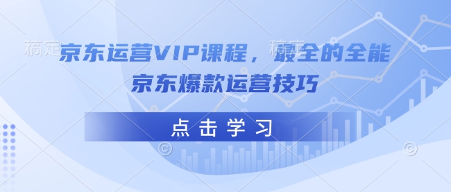 京东运营VIP课程，最全的全能京东爆款运营技巧-云慧网创
