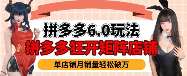 拼多多虚拟商品暴利6.0玩法，轻松实现月入过W-云慧网创