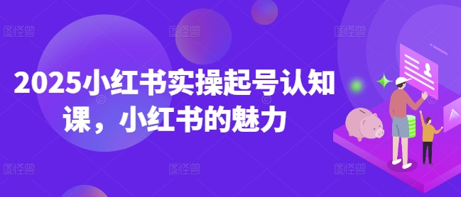 2025小红书实操起号认知课，小红书的魅力-云慧网创