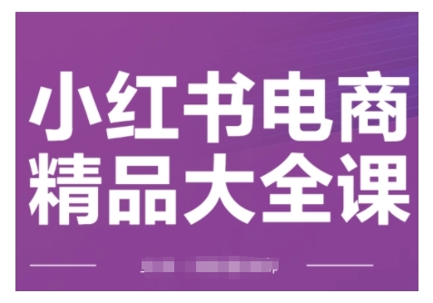 小红书电商精品大全课，快速掌握小红书运营技巧，实现精准引流与爆单目标，轻松玩转小红书电商(更新2月)-云慧网创