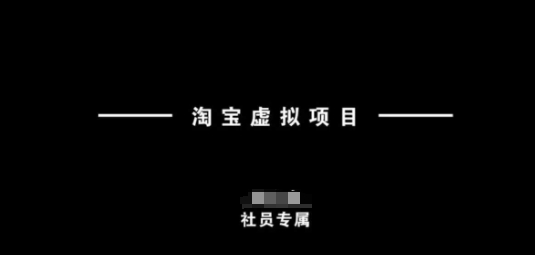 淘宝虚拟项目，从理论到实操，新手也能快速上手-云慧网创