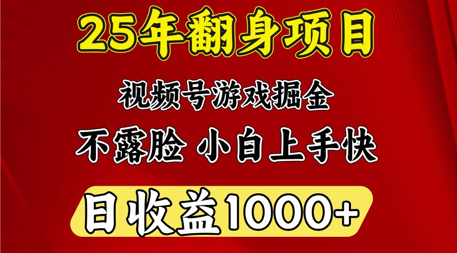 一天收益1000+ 25年开年落地好项目-云慧网创