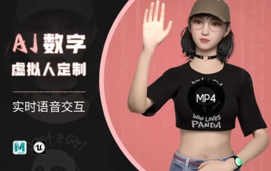 Ai数字人虚拟(智能体)实时语音交互特训营，​自行定制超写实角色AI数字人交互技术-云慧网创