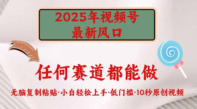 2025年视频号新风口，低门槛只需要无脑执行-云慧网创