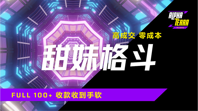 高成交零成本，售卖甜美格斗课程，谁发谁火，加爆微信，日入1000+收款…-云慧网创