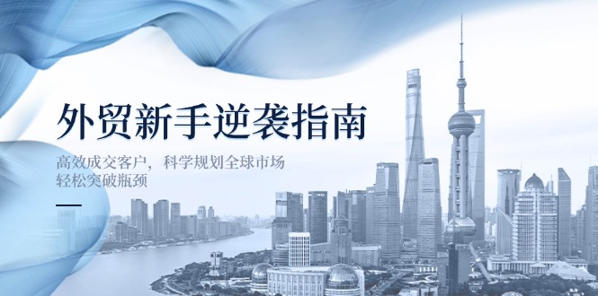 外贸新手逆袭指南：高效成交客户，科学规划全球市场，轻松突破瓶颈-云慧网创