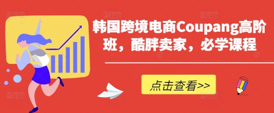 韩国跨境电商Coupang高阶班，酷胖卖家，必学课程-云慧网创