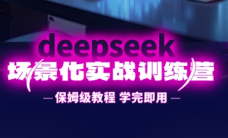 DeepSeek场景化实战训练营，保姆级教程，学完即用，手把手教你用DeepSeek提升效率-云慧网创