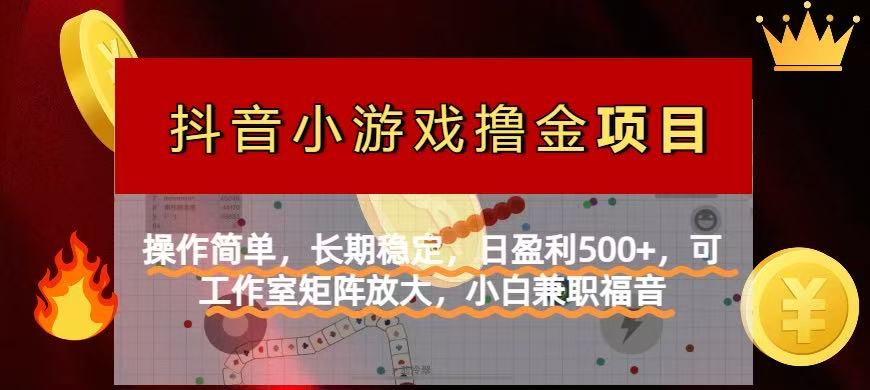 【抖音小游戏发行人计划项目】操作简单，长期稳定，日盈利500+，可工作…-云慧网创