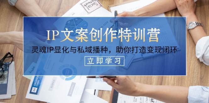 IP文案创作特训营，灵魂IP显化与私域播种，助你打造变现闭环(14节课)-云慧网创