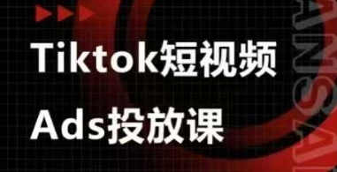 Ads视频投放课，tiktok短视频广告投放课-云慧网创