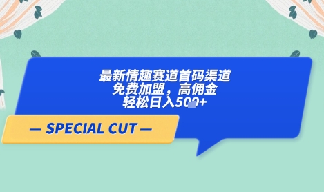 【轻云】最新情趣赛道首码渠道，免费加盟，高佣金，轻松日入5张+-云慧网创
