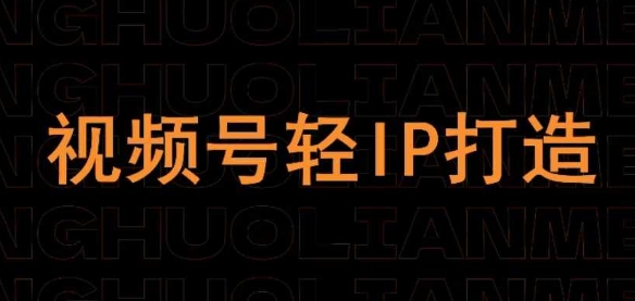 视频号线上课程，视频号轻IP打造-云慧网创