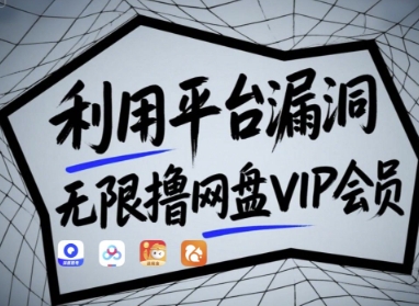 利用平台漏洞，无限撸网盘VIP会员，用户亲测有效!【漏洞原理+操作演示】-云慧网创