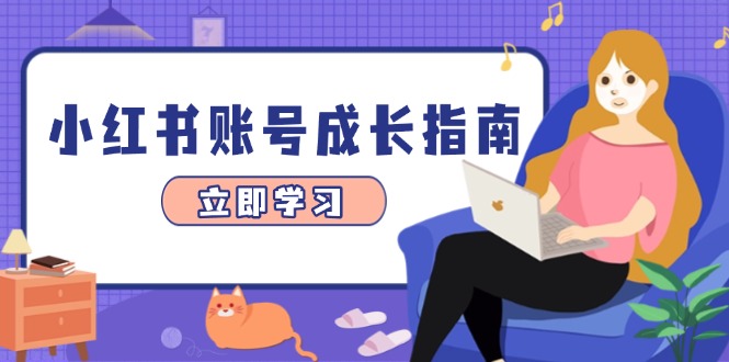 小红书账号成长指南，爆款选题+精准定位+数据分析，系统提升账号变现能力-云慧网创