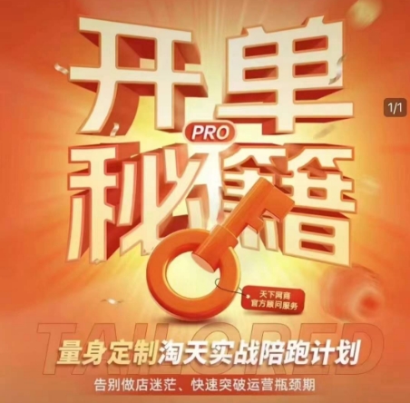 淘宝开单秘籍PRO，量身定制淘天实战陪跑计划，告别做店迷茫、快速突破运营瓶颈期(更新)-云慧网创