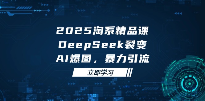 2025 淘系精品课，DeepSeek 裂变，AI 爆图，暴力引流-云慧网创