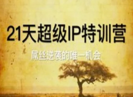 21天超级IP特训营，屌丝逆袭的唯一机会-云慧网创
