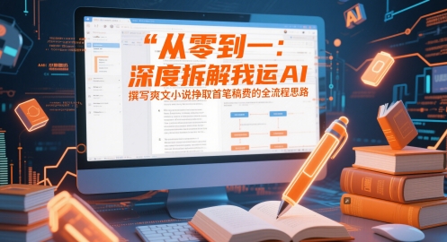 从零到一：深度拆解我运用AI撰写爽文小说挣取首笔稿费的全流程思路-云慧网创