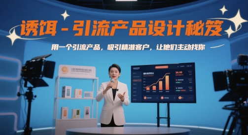 诱饵-引流产品设计秘笈，用一个引流产品，吸引精准客户，让他们主动找你-云慧网创