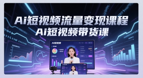Ai短视频流量变现课程，Ai短视频带货课-云慧网创
