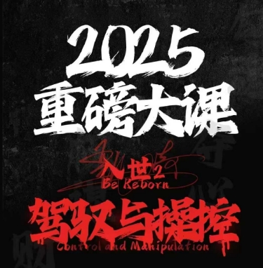 2025重磅大课，入世2，驾驭与控制-云慧网创