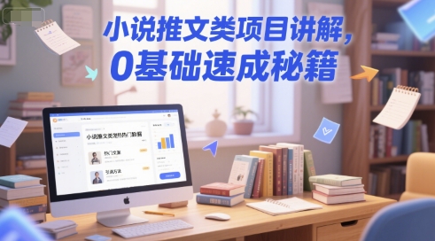 小说推文类项目讲解，0 基础速成秘籍-云慧网创