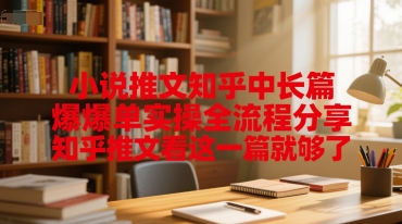 小说推文知乎中长篇爆单实操全流程分享，知乎推文看这一篇就够了-云慧网创