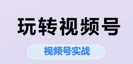 玩转视频号，视频号实战系列课-云慧网创
