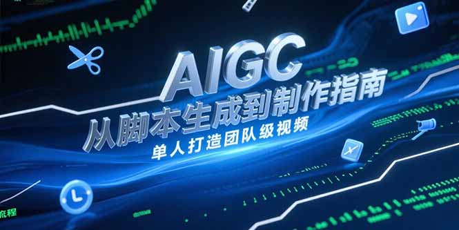 AIGC视频制作指南，从脚本生成到剪辑全流程，单人打造团队级视频-云慧网创
