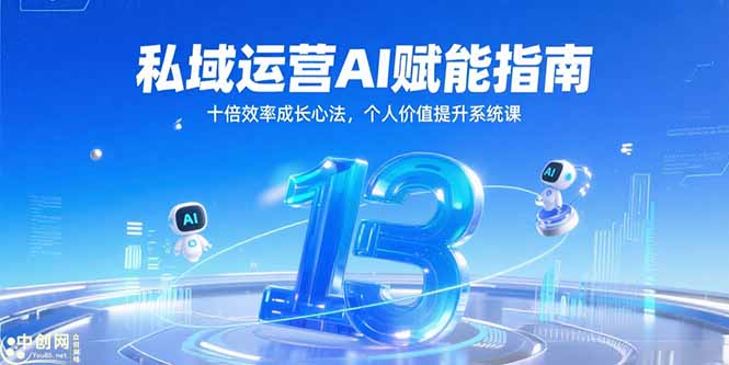 私域运营AI赋能指南，十倍效率成长心法，个人价值提升系统课-云慧网创