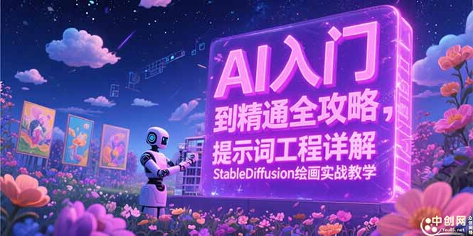 AI入门到精通全攻略，提示词工程详解，StableDiffusion绘画实战教学-云慧网创