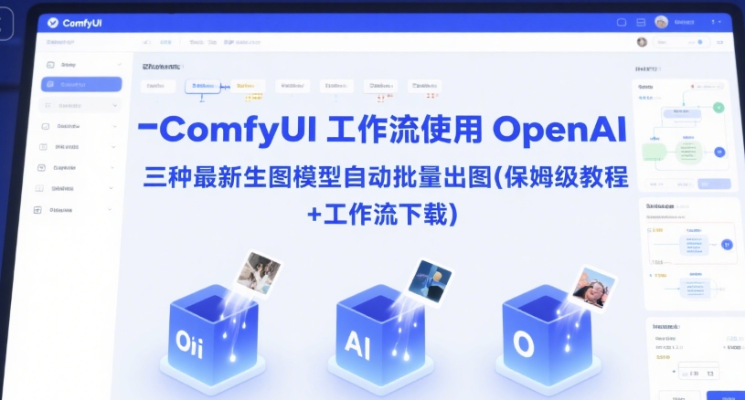 ComfyUI 工作流使用 OpenAI 三种最新生图模型自动批量出图(保姆级教程+工作流下载)-云慧网创