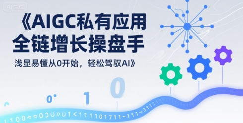 AIGC私有化应用全链增长操盘手，浅显易懂从0开始，轻松驾驭AI-云慧网创