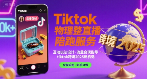 Tiktok物理整蛊直播陪跑服务-tiktok跨境2025-云慧网创
