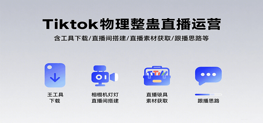 Tiktok物理整蛊直播运营，包含工具下载/直播间搭建/直播素材获取/跟播思路等-云慧网创