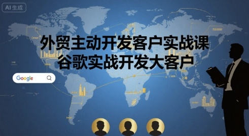 外贸主动开发客户实战课，谷歌实战开发大客户-云慧网创