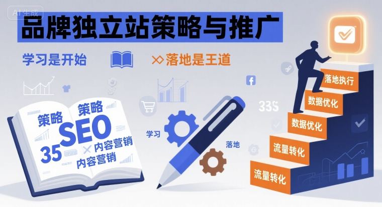 品牌独立站策略与推广，学习是开始，落地是王道-云慧网创