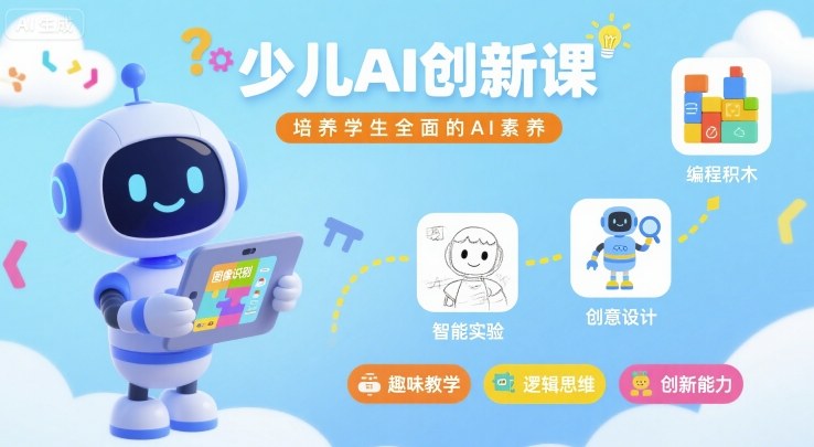 少儿AI创新课，培养学生全面的AI素养-云慧网创