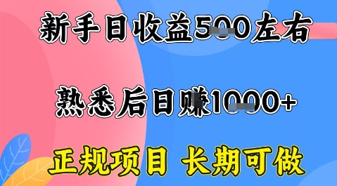 全年可变现项目，收益高无门槛，正规项目，长期可做，一天收益1k+一台电脑在家创业【揭秘】-云慧网创