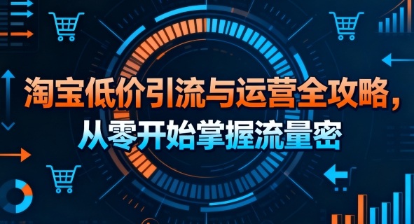 淘宝低价引流与运营全攻略，从零开始掌握流量密码-云慧网创