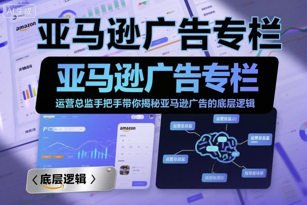 亚马逊广告专栏：运营总监手把手带你揭秘亚马逊广告的底层逻辑-云慧网创