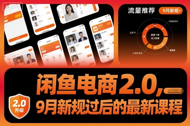 闲鱼电商2.0，9月新规过后的最新课程-云慧网创