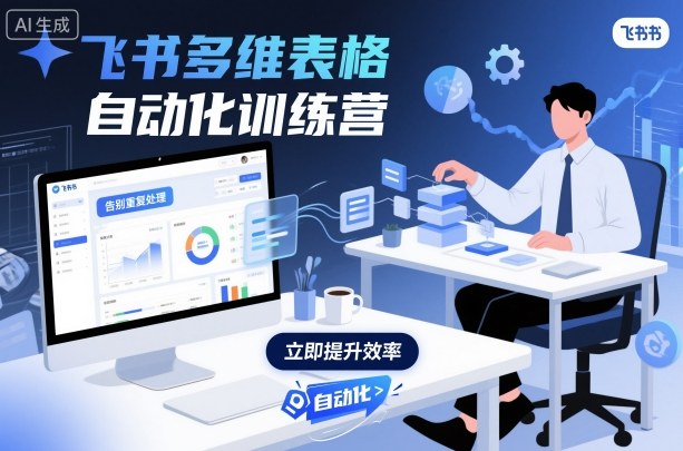 飞书多维表格自动化训练营，手把手教你告别重复处理，用多维表格开启高效办公新模式-云慧网创