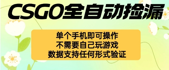 自动挂G捡漏，不用自己挂G不用玩游戏，一个手机即可操作，新手小白轻松月入1W+【揭秘】-云慧网创