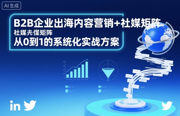 B2B企业出海内容营销+社媒矩阵，从0到1的系统化实战方案-云慧网创