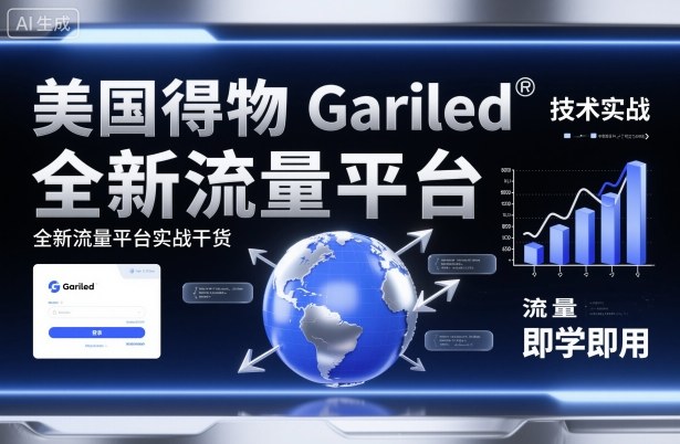 美国得物Gariled技术实战，全新流量平台​实战干货，即学即用-云慧网创