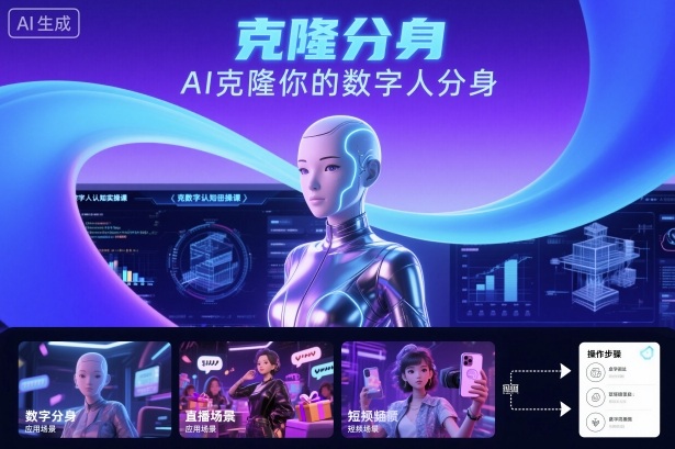 AI数字人认知实操课，克隆你的数字人分身-云慧网创