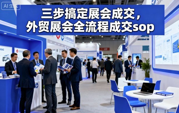 三步搞定展会成交，外贸展会全流程成交sop-云慧网创